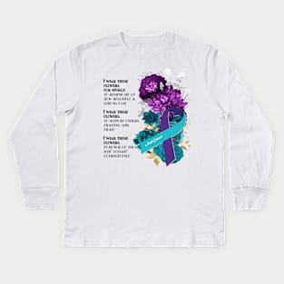 Anal Cancer Support Kids Long Sleeve T-Shirt